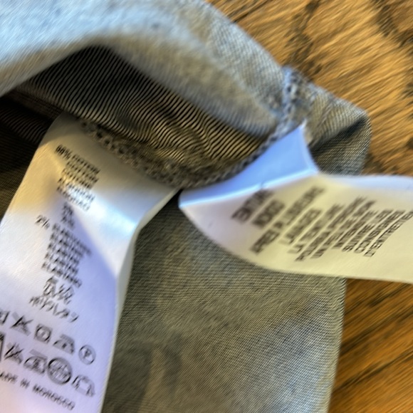 Bonpoint Dark Denim Snap Button Shirt Sz 12 - Picture 7 of 7